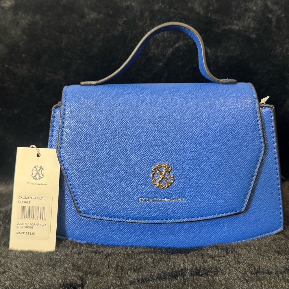 Christian Lacroix Blue Mini Bag Structured Design